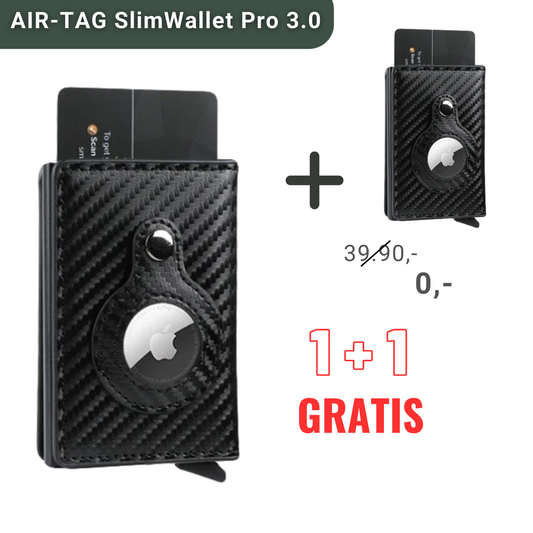 AIR-TAG Slim Wallet Pro 3.0 | Herren Geldbörse (1+1 GRATIS)