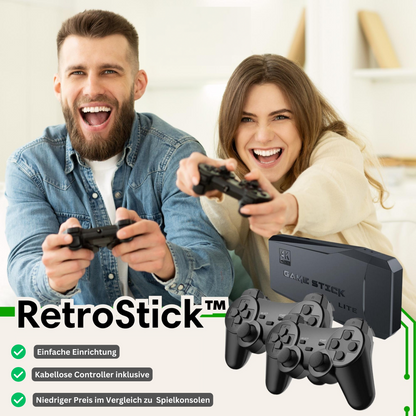 RetroStick - het origineel - Retrostick + 2 controllers - Novasabers - Ruim 15.000 games - Klassiekers en onvergetelijke melodieën - Mario tot Pokemon -