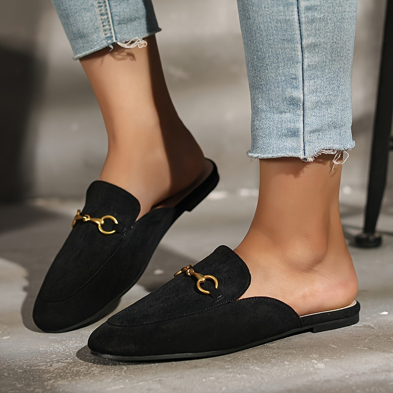 Eurydice - Mules slip-on métallisées