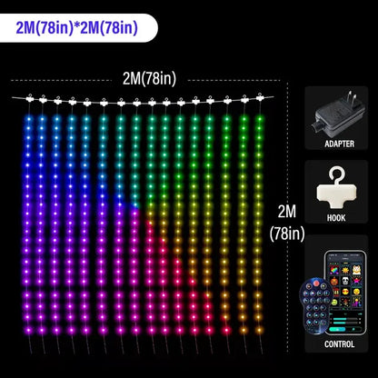 ColorWaves LED Curtain Sync Lights