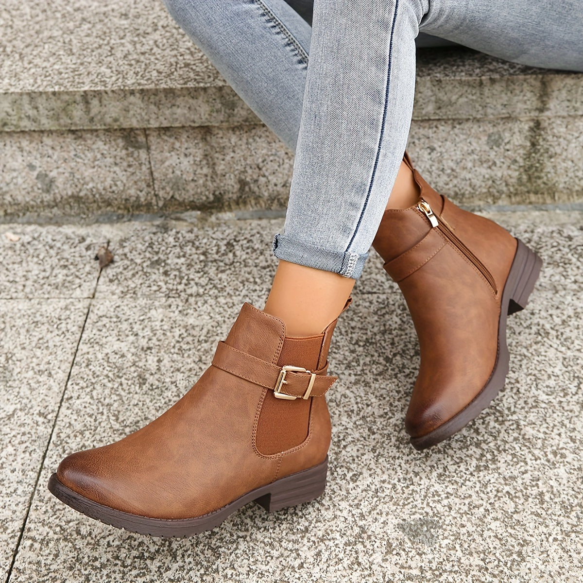 Lindsey - Bottines Chelsea confortables pour femme