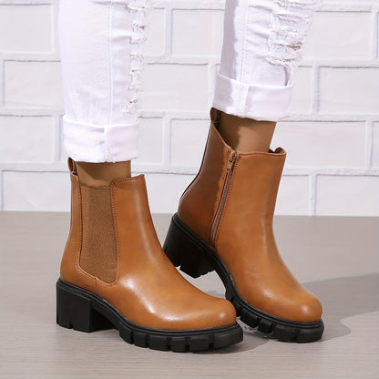 Desiree - Bottines Chelsea épaisses confortables pour femme