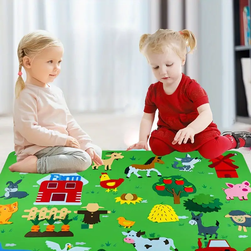 Filzbrett für Kinder – Kreatives Spielbrett für Pädagogisches Spiel und Lernen von 3-6 Jahren