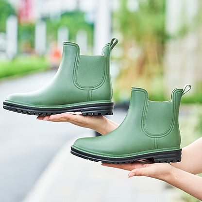 Kaylie - Damen Regenstiefel – Wasserdichte Knöchelboots, Antirutsch und Modisch