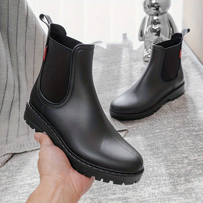 Emilee - Bottes de Pluie Femme - Imperméables, Durables, Mi-mollet, Antidérapantes pour Usage Extérieur