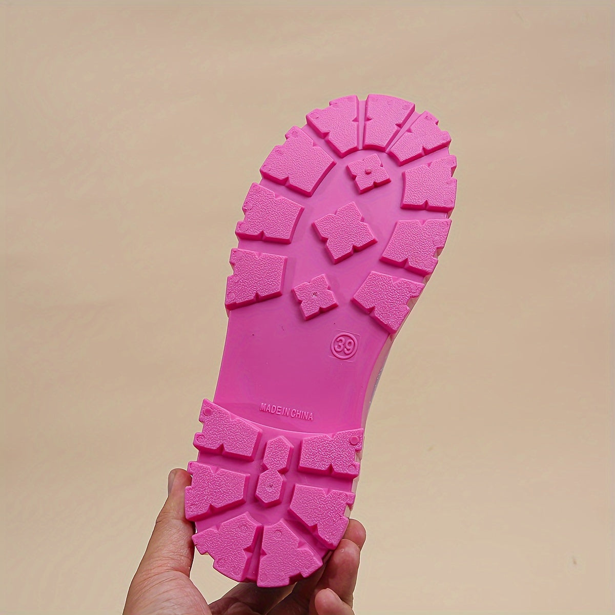 Mercedes - Gummistiefel für Damen - Wasserdicht, langlebig, mittelschwer, rosa und modisch