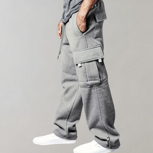 German men's cargo pants with numerous pockets