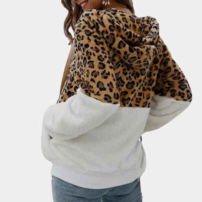 Frannie - Damenkapuze mit Leopardenmuster hoodie