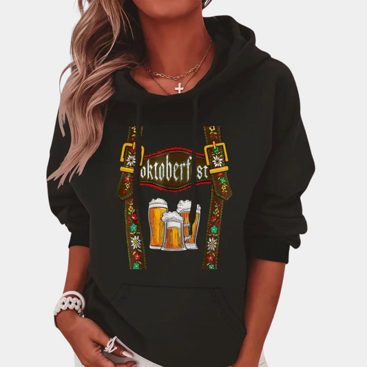 Gillian - Stilvolle Frauen Hoodie Pullover für das Oktoberfest