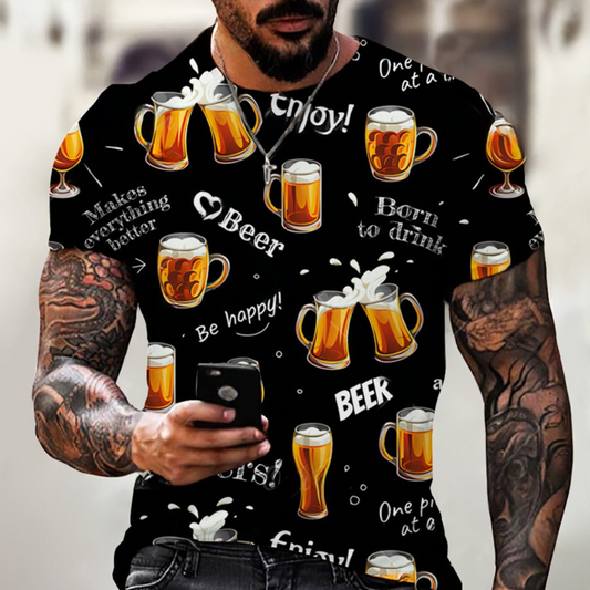 German Nikos - Herren T-Shirt mit Oktoberfest-Motiv