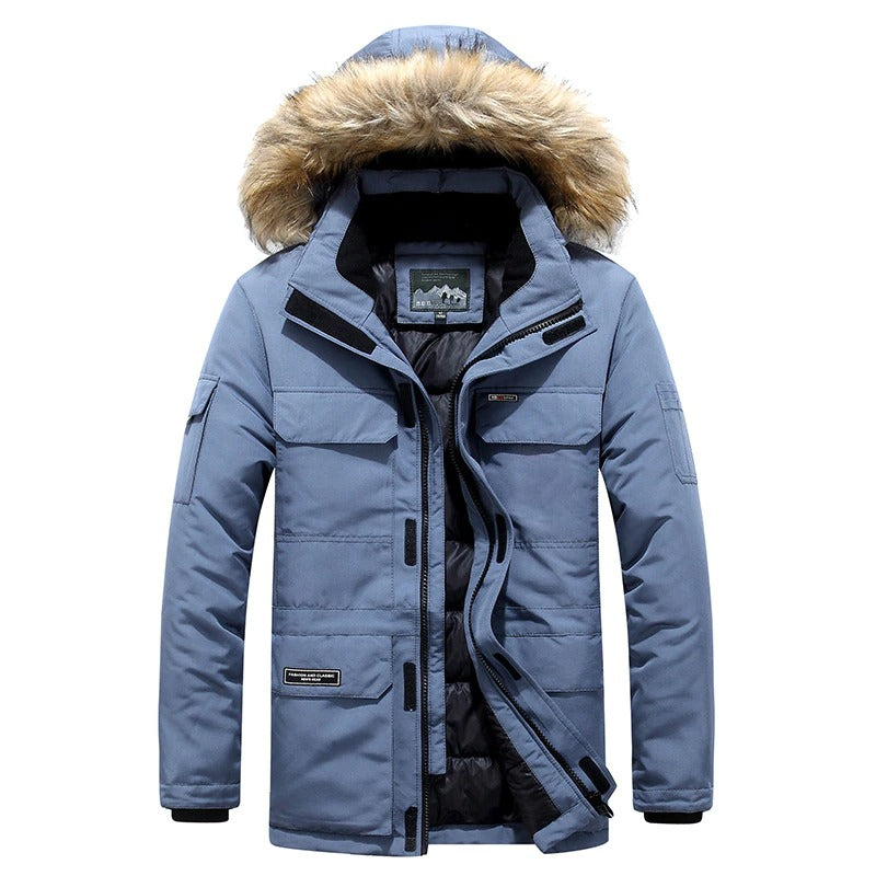 Isak - Herren-Winterjacke mit Fellkragen