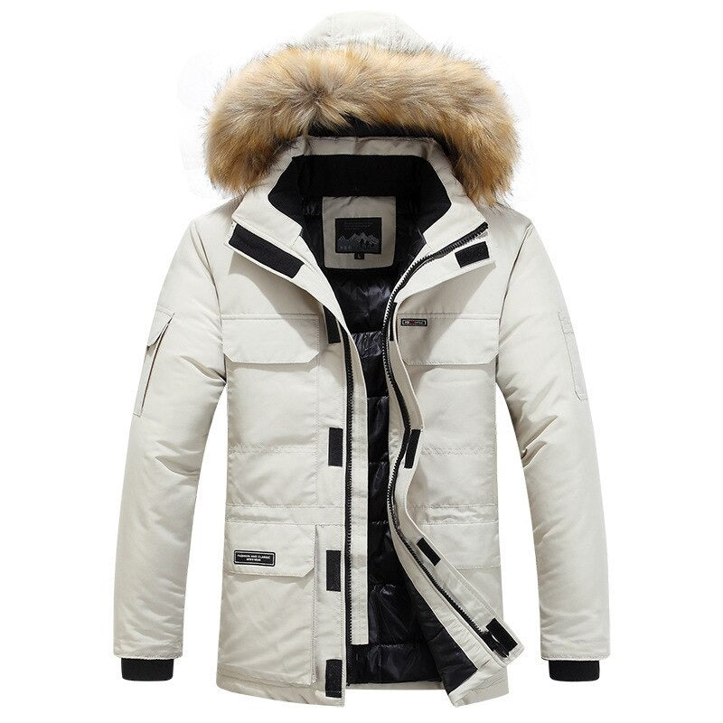 Isak - Herren-Winterjacke mit Fellkragen