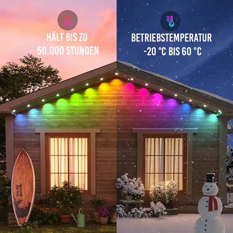 Luz LED Wi-Fi 10M- Ten la casa más bonita estas vacaciones para uso exterior