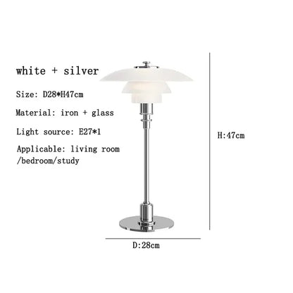 CelestialGlimmer - Lampe de table scandinave simple en verre