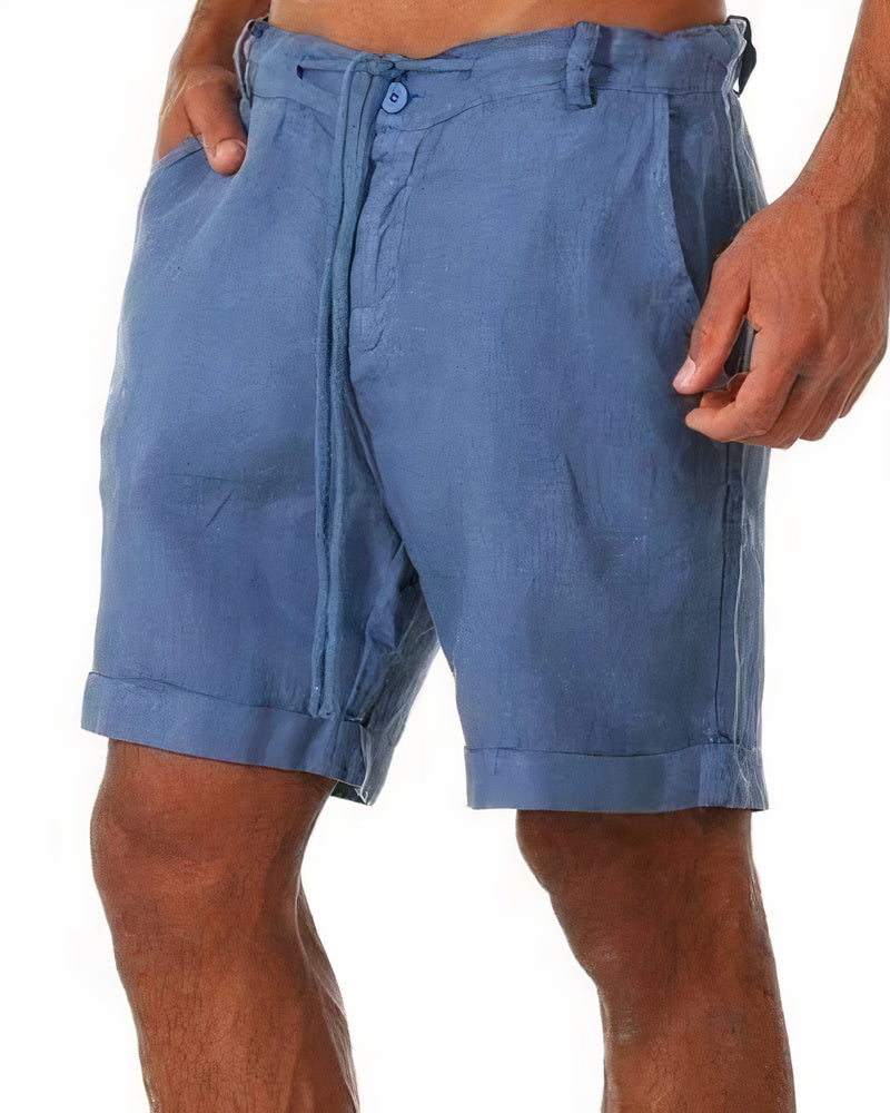 Kurze Leinenhose für Herren