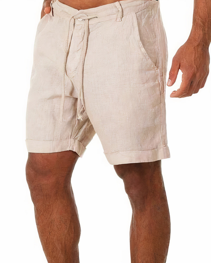 Kurze Leinenhose für Herren