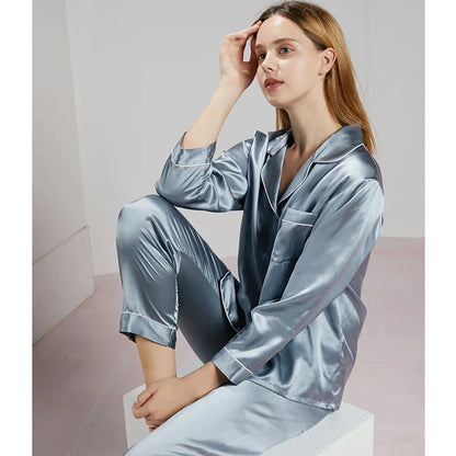 Ensemble pyjama de luxe en soie pour femme - Madilyn