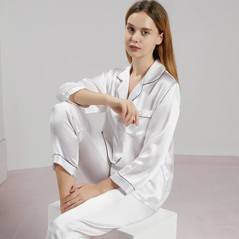 Ensemble pyjama de luxe en soie pour femme - Madilyn