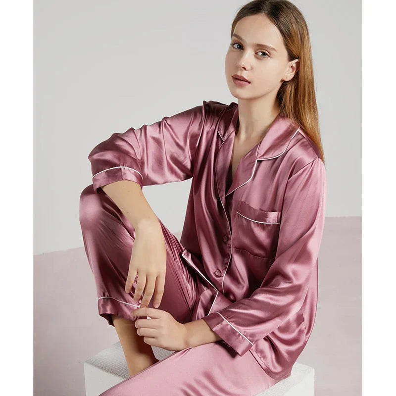 Ensemble pyjama de luxe en soie pour femme - Madilyn