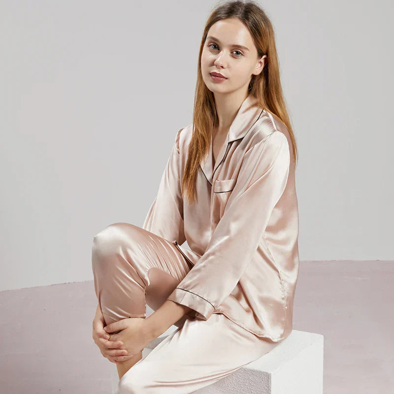 Ensemble pyjama de luxe en soie pour femme - Madilyn