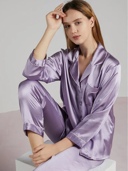 Ensemble pyjama de luxe en soie pour femme - Madilyn