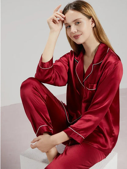 Ensemble pyjama de luxe en soie pour femme - Madilyn