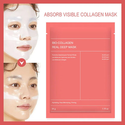 Bio Collagen Gezichtsmasker Diepe Hydratatie Overnachtingsmasker 1 Stuk Verfrissend Porie Verkleinend-5