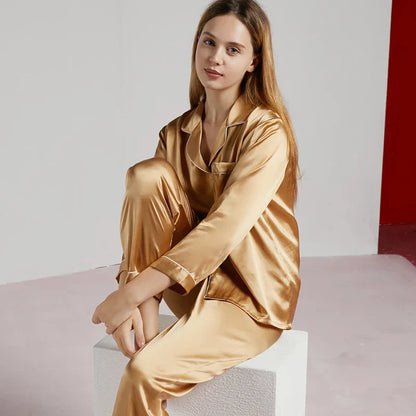 Ensemble pyjama de luxe en soie pour femme - Madilyn