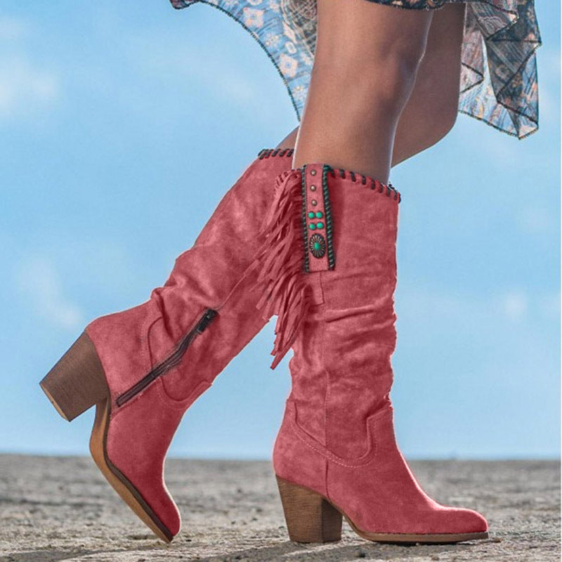 Victoria - Trendige Cowboy-Stiefel für Damen