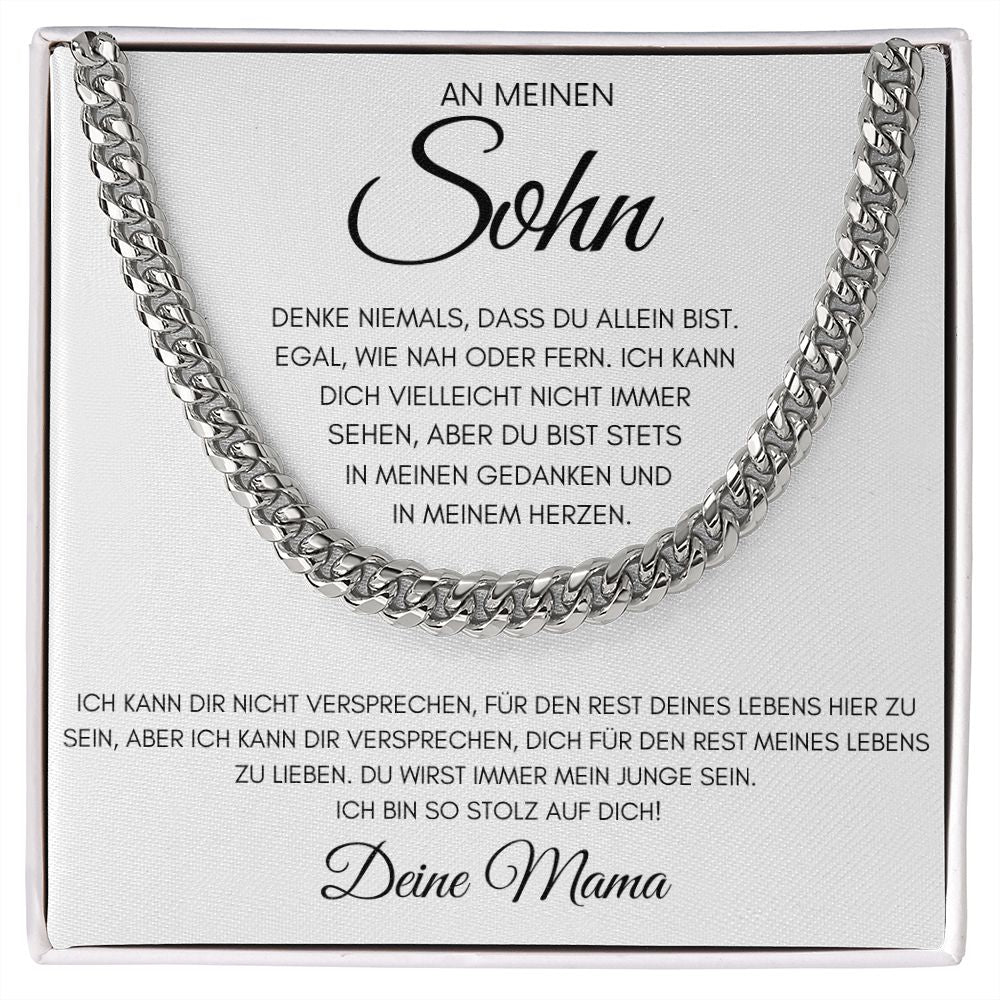 Zoon cadeau van mama - Cubaans polshorloge met kinketting 💖 Nu met 50% korting!