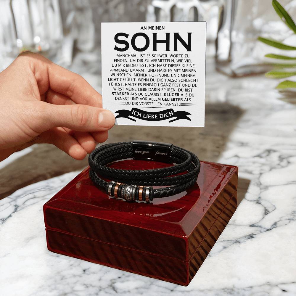 Freundin Armband, Sohn Geschenk, Du Niemals Verlierst Schmuck, An meine Freundin Schmuck, Armband für meinen Sohn, Persönliches Geschenk, Liebesbeweis Schmuck, Familienband, Modisches Armband, Inspirierender Schmuck, Sentimentales Geschenk, Personalisiertes Armband, Liebevolles Accessoire, Für immer verbunden, Herzliches Schmuckstück.