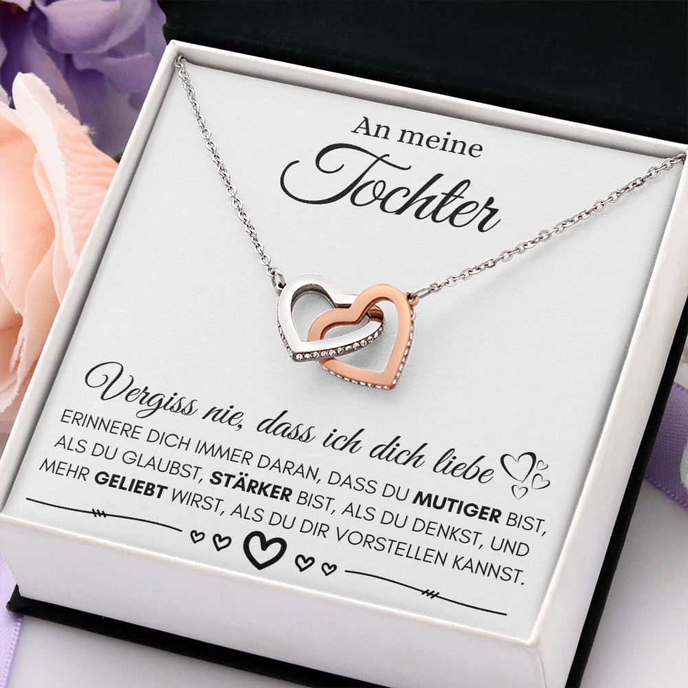 Ketting met twee hartjes - Speciaal voor mijn dochter