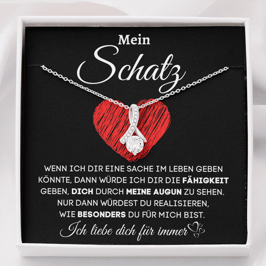 Alice™ Halskette, Alluring Halskette, Mein Schatz Halskette, Schmuck Alice™, Elegante Halskette, Exklusive Halskette, Modische Schmuckstücke, Stilvolle Accessoires, Schatzinsel Halskette, Romantische Halskette, Alice™ Schmuckkollektion, Edelstein Halskette, Glanzvolle Halskette, Designer-Halskette, Luxuriöse Halskette.