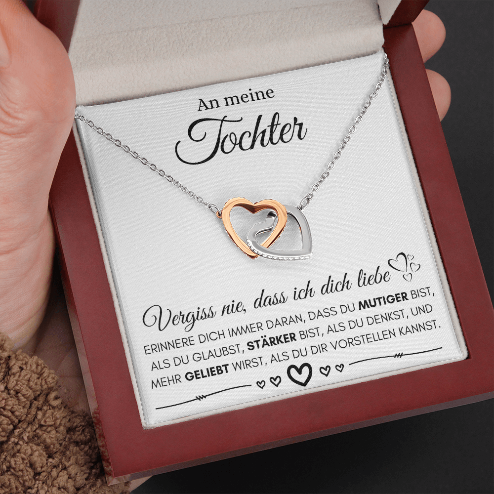 Ketting met twee hartjes - Speciaal voor mijn dochter