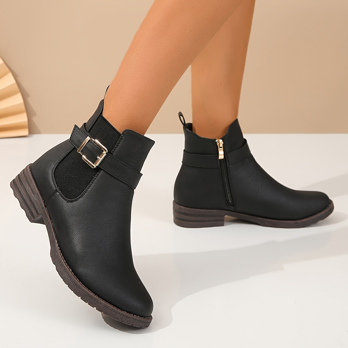 Lindsey - Bottines Chelsea confortables pour femme