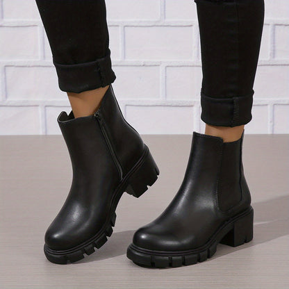 Desiree - Bottines Chelsea épaisses confortables pour femme