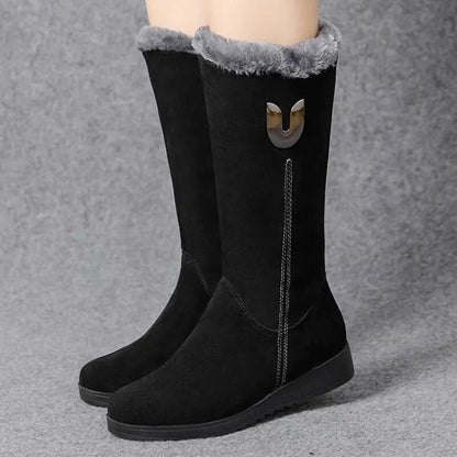 Averi - Die bequemsten warmen Winterstiefel mit hohem Fell