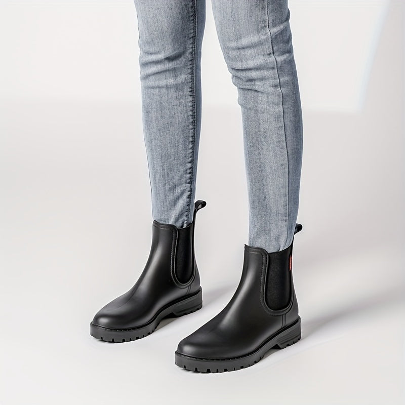 Emilee - Bottes de Pluie Femme - Imperméables, Durables, Mi-mollet, Antidérapantes pour Usage Extérieur