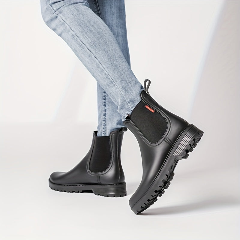 Emilee - Bottes de Pluie Femme - Imperméables, Durables, Mi-mollet, Antidérapantes pour Usage Extérieur