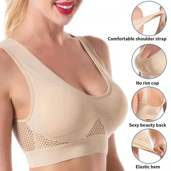 🔥LETZTER TAG 50 % RABATT – Atmungsaktive Cool Liftup Air Bra