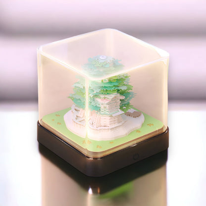 Árbol Verde (con Luz y Calendario 3D 2024)