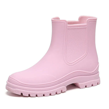 Chana - Luxe halbhohe wasserdichte Regenstiefel für Frauen