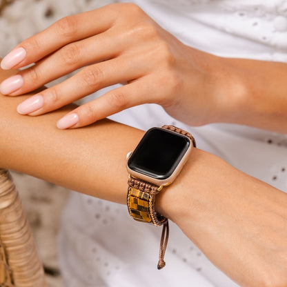 Pulsera Apple Watch Ojo de Tigre Feroz