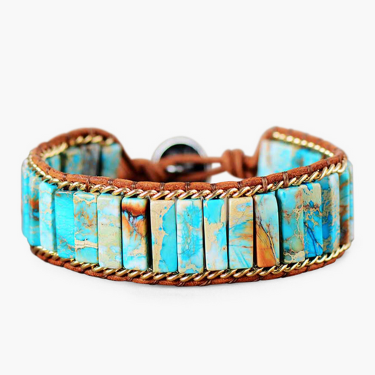 Bracelet énergétique Jaspe Turquoise