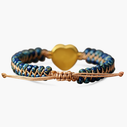 Pulsera de corazón de ópalo de la amistad eterna