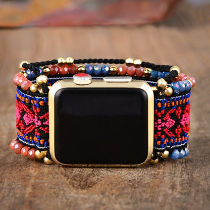 Correa de reloj pulsera Apple Watch Stretch Granat Royal