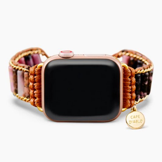 Blooming Rhodonite Apple Watch Bracelet