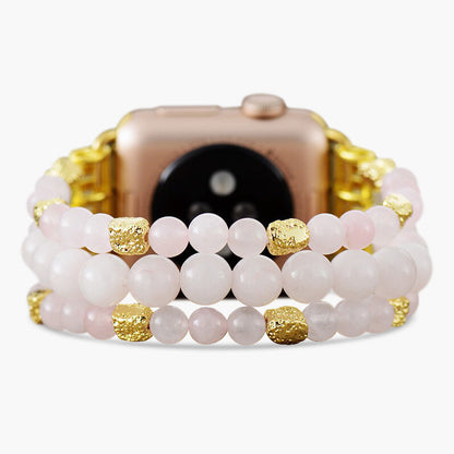 Rose Quartz Stretch Apple Watch Armband