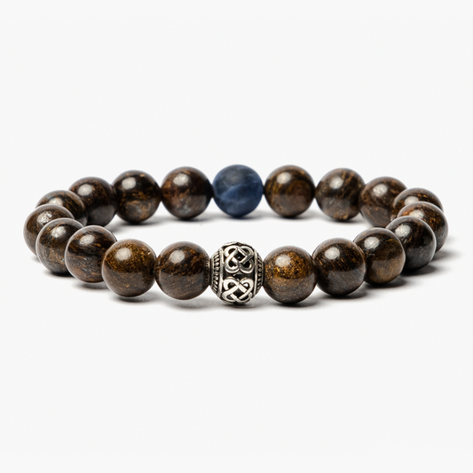 Tibetan Bronzite Bracelet for Men