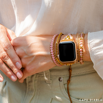 Apple Watch Armband Quarz Roségold